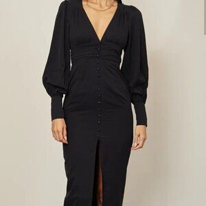 Runaway The Label-Tallulah black midi dress